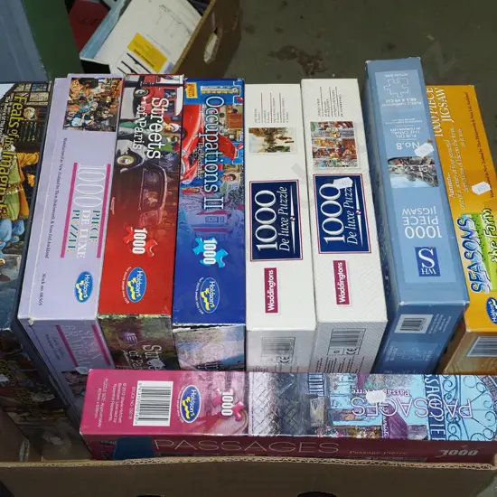 box of puzzles