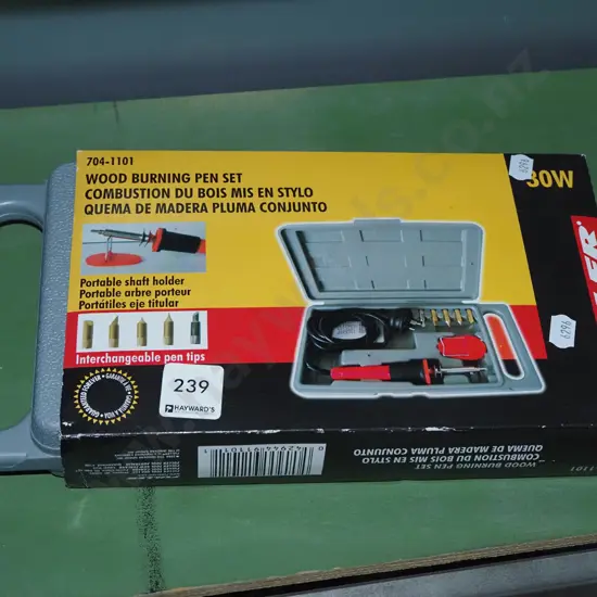 boxed as new wood burning pen set