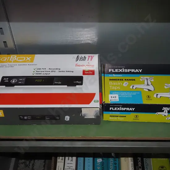 as new basin taps, freeview box