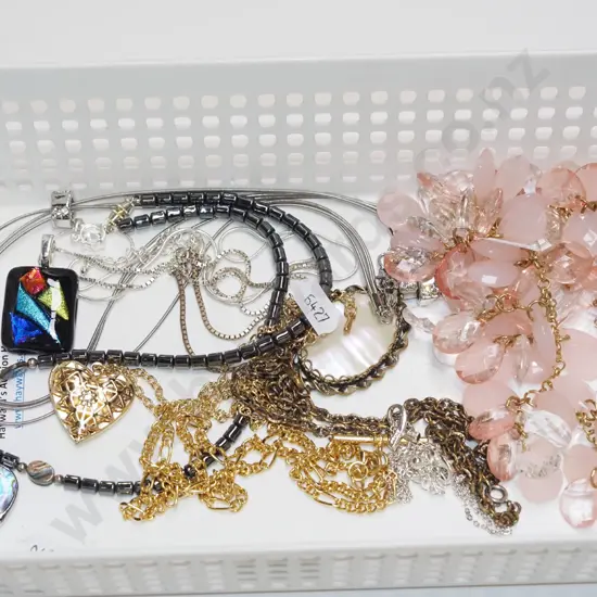 tray of costume jewellery
