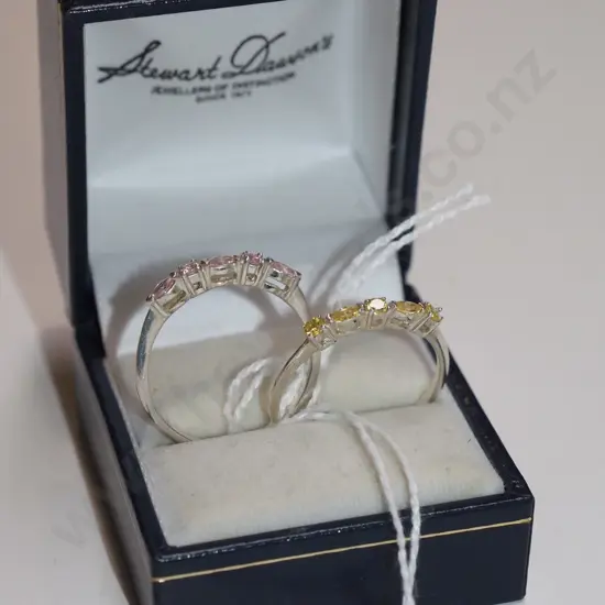 2x sterling silver rings