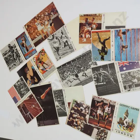 various Esso Olympic stickers