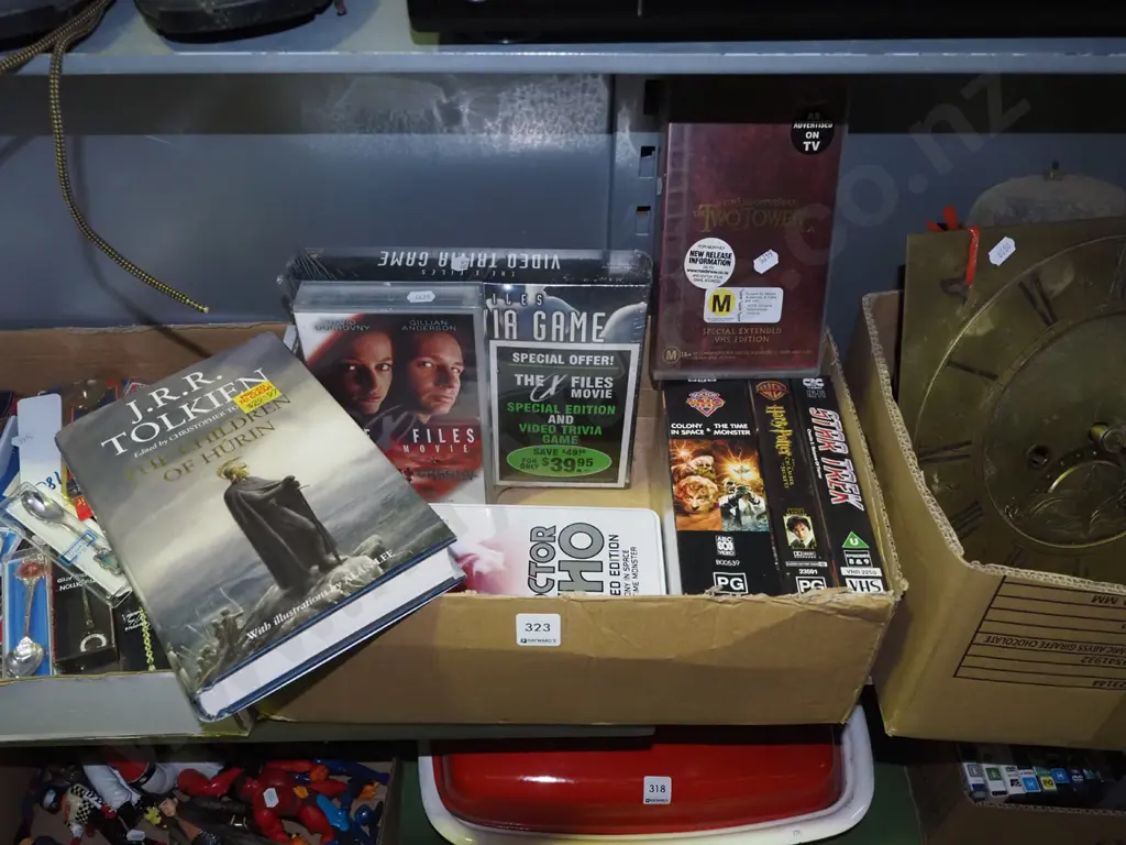 box; movie VHS, Tolkien book etc Image 1++