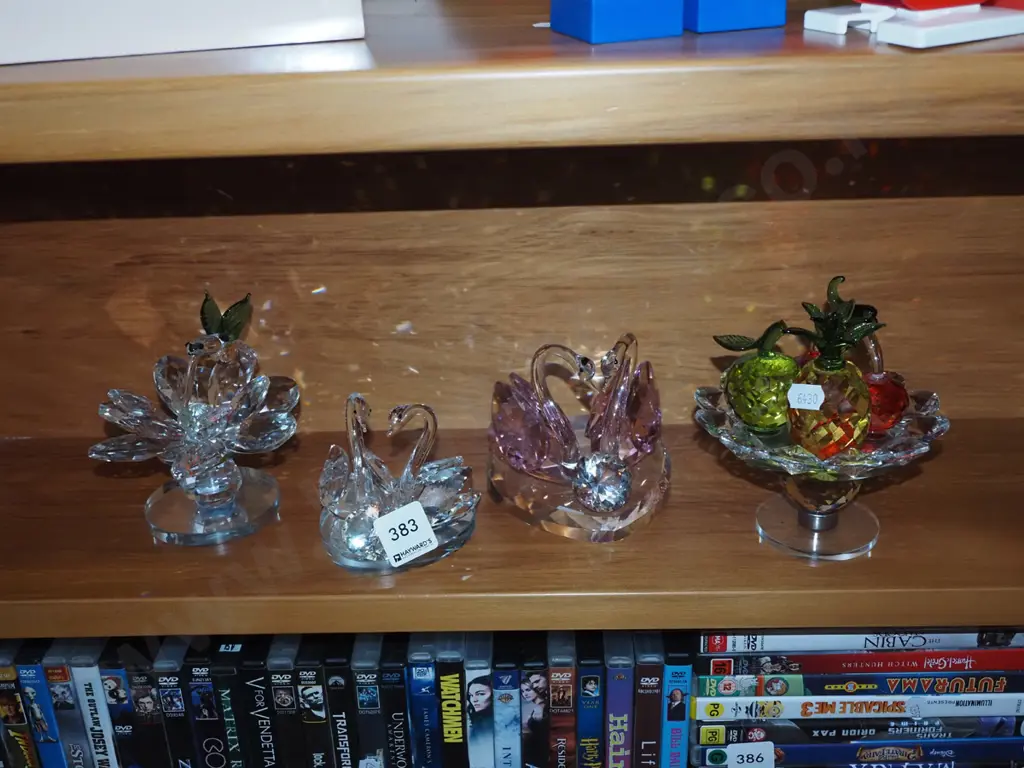 4x crystal ornaments Tallest H140 Image 1++
