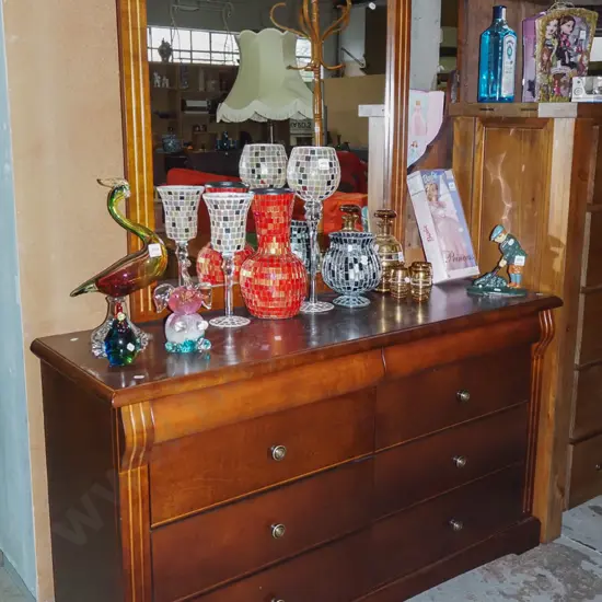 solid pine 8 drawer buffet sideboard H1760 W1280 D425