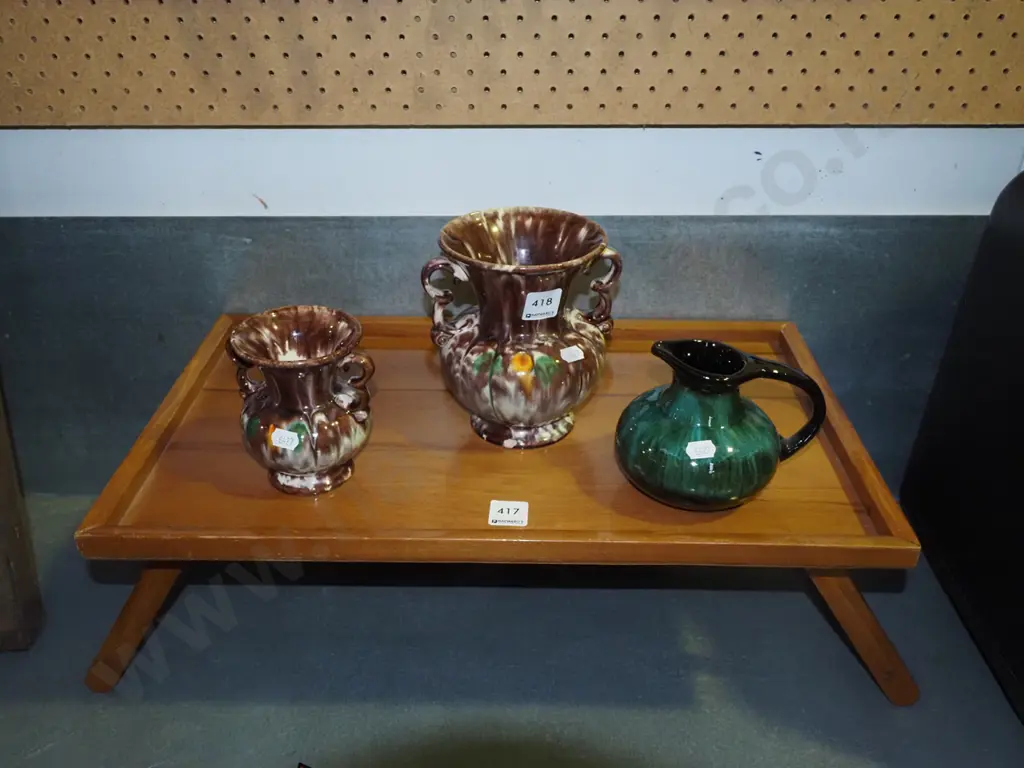 wood folding leg breakfast tray Image 1++