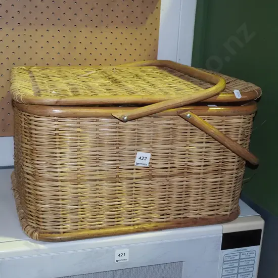 cane picnic hamper
