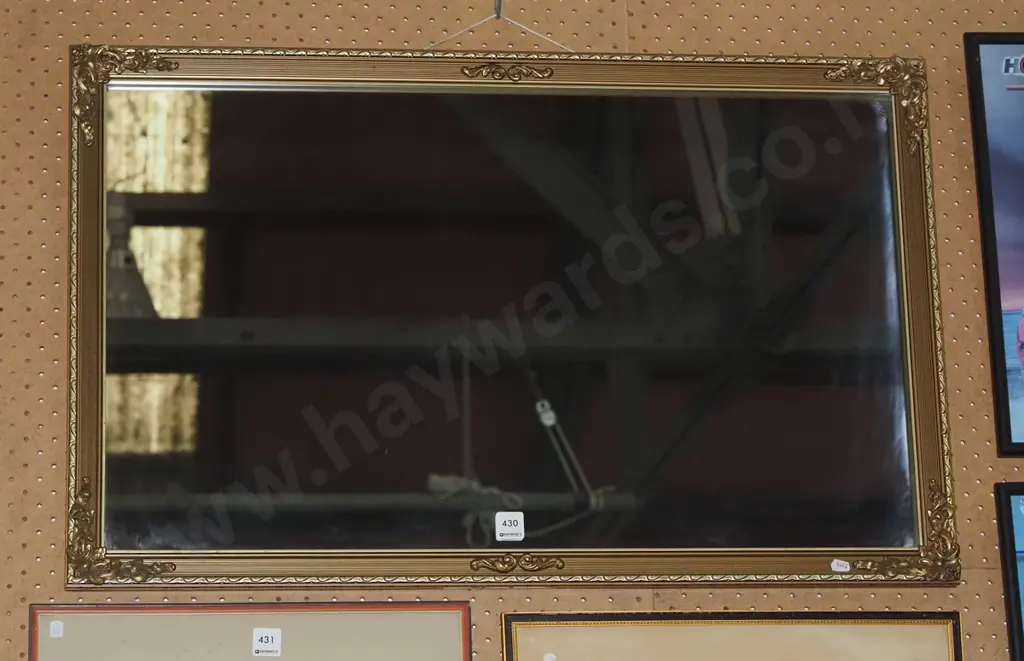 gilt framed wall mirror Image 1++
