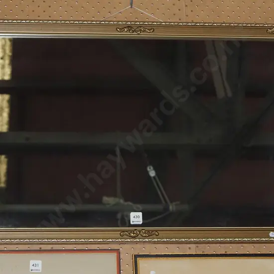 gilt framed wall mirror