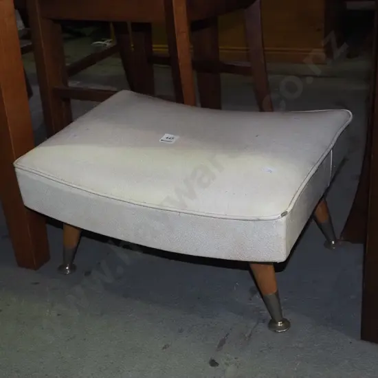 white vinyl step stool