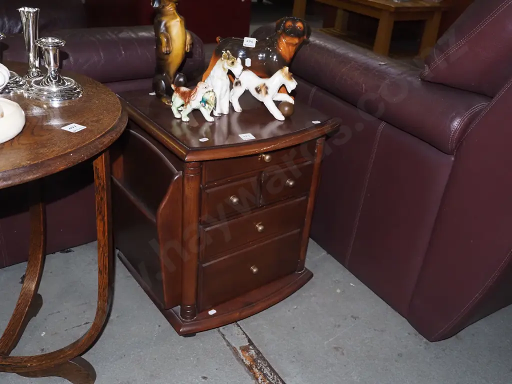 solid wood end table/cabinet/5 drawer chest H480 W400 D350 Image 1++