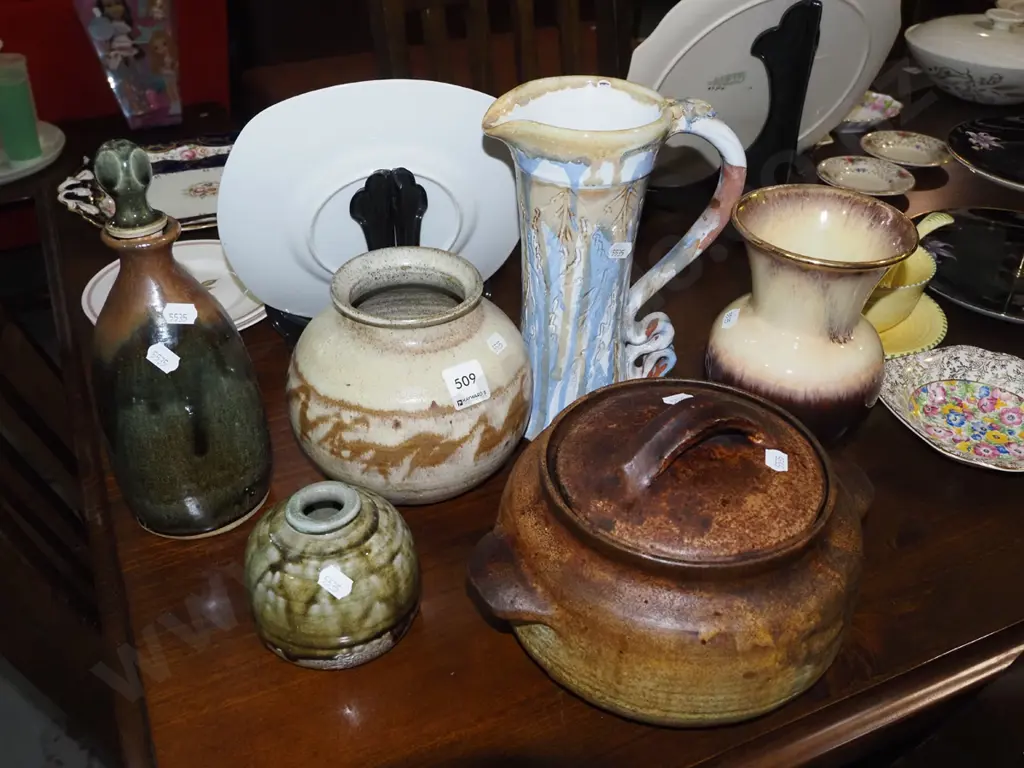 assorted vases, lidded casserole, bottle Tallest vase H240 Image 1++