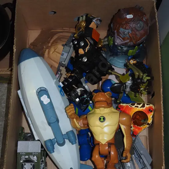 box of childrens toys