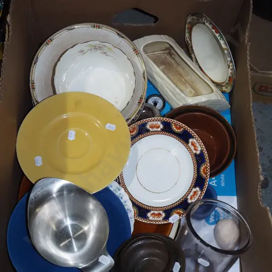 box; plates, bowls, vases etc