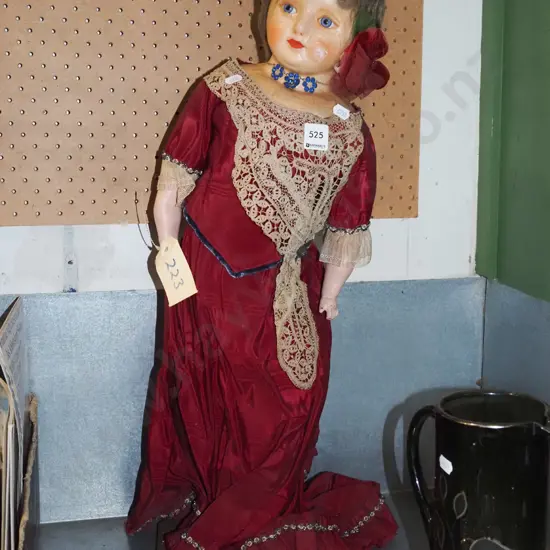 vintage display doll - damage and repairs