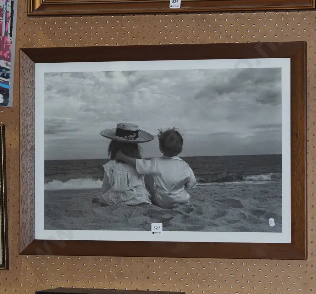 framed print - beach scene Image 1++