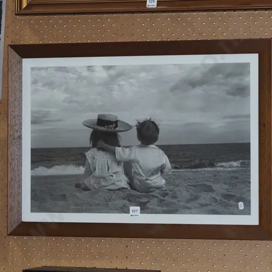 framed print - beach scene