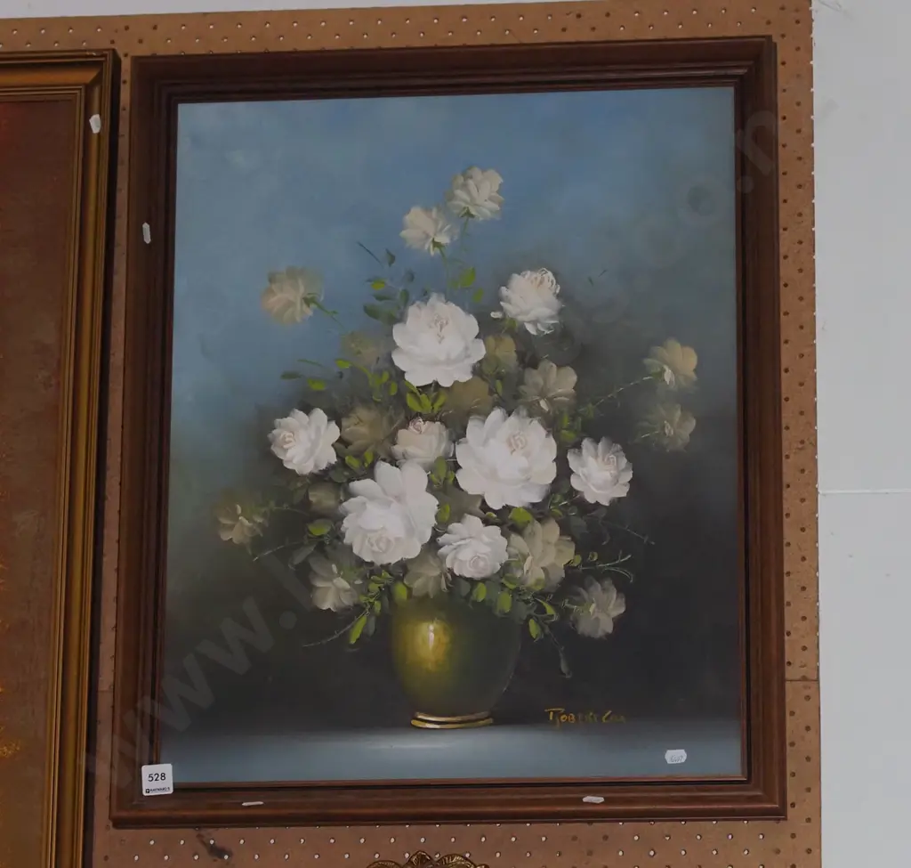 framed oil - flowers Image 1++