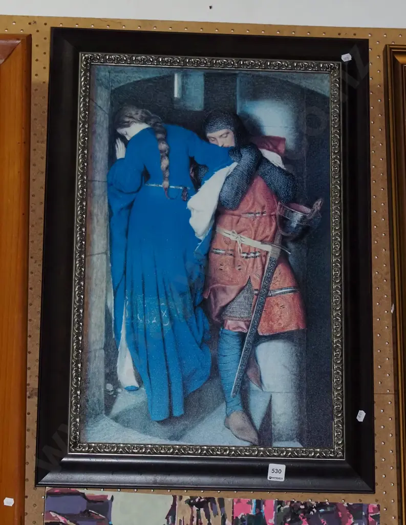 framed print - meeting on turret stairs Image 1++