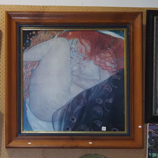 framed Gustav Klimt print