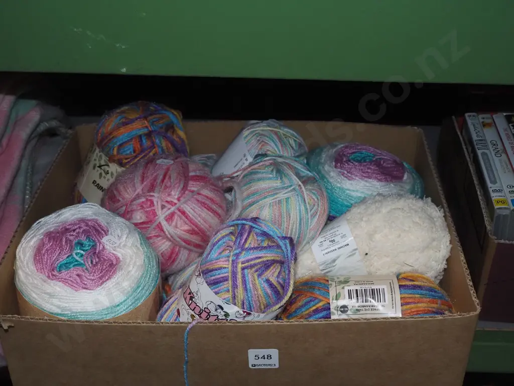 box of knitting yarns Image 1++