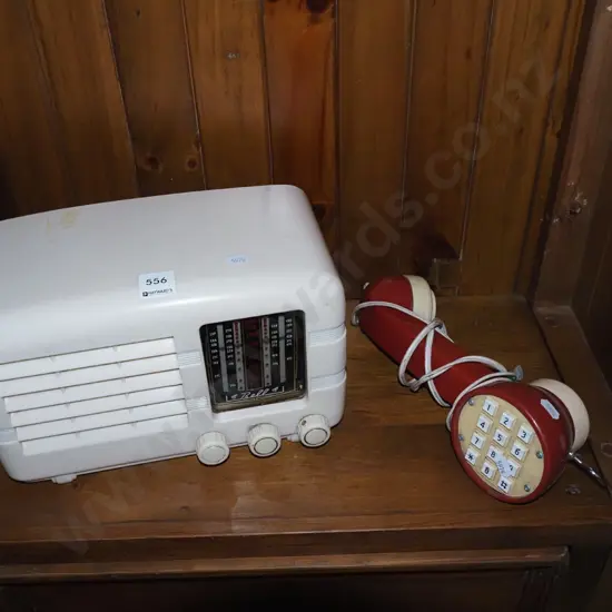 vintage Bell mantle radio, landsmans phone