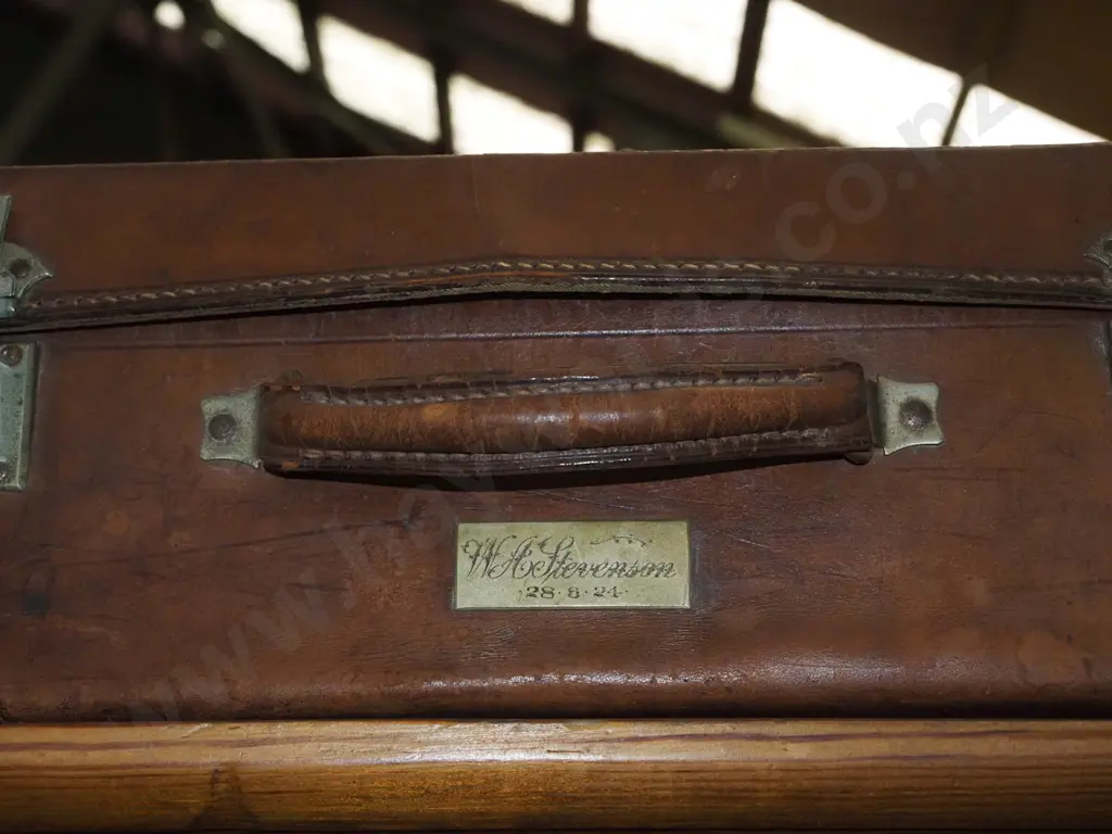 bullock hide suitcase Image 1++