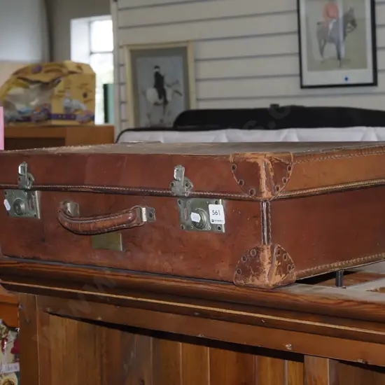 bullock hide suitcase