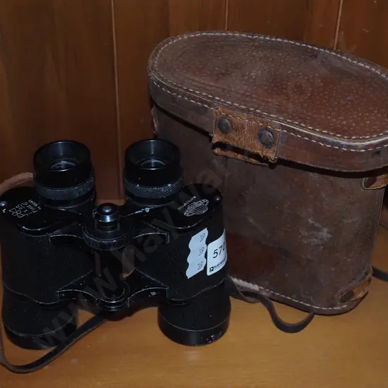 pair of vintage 7x35 field binoculars