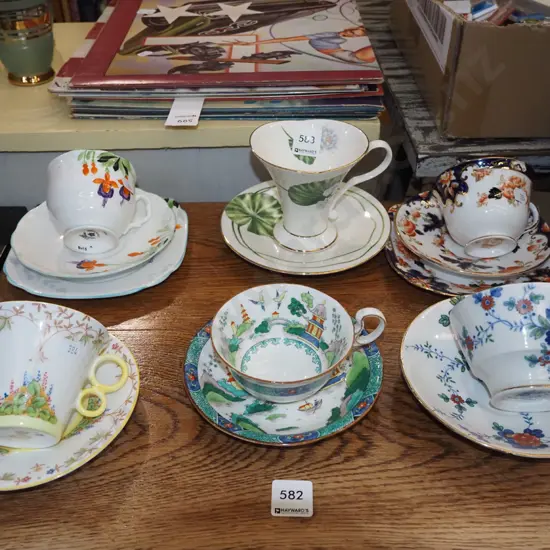 cups, saucers, trios