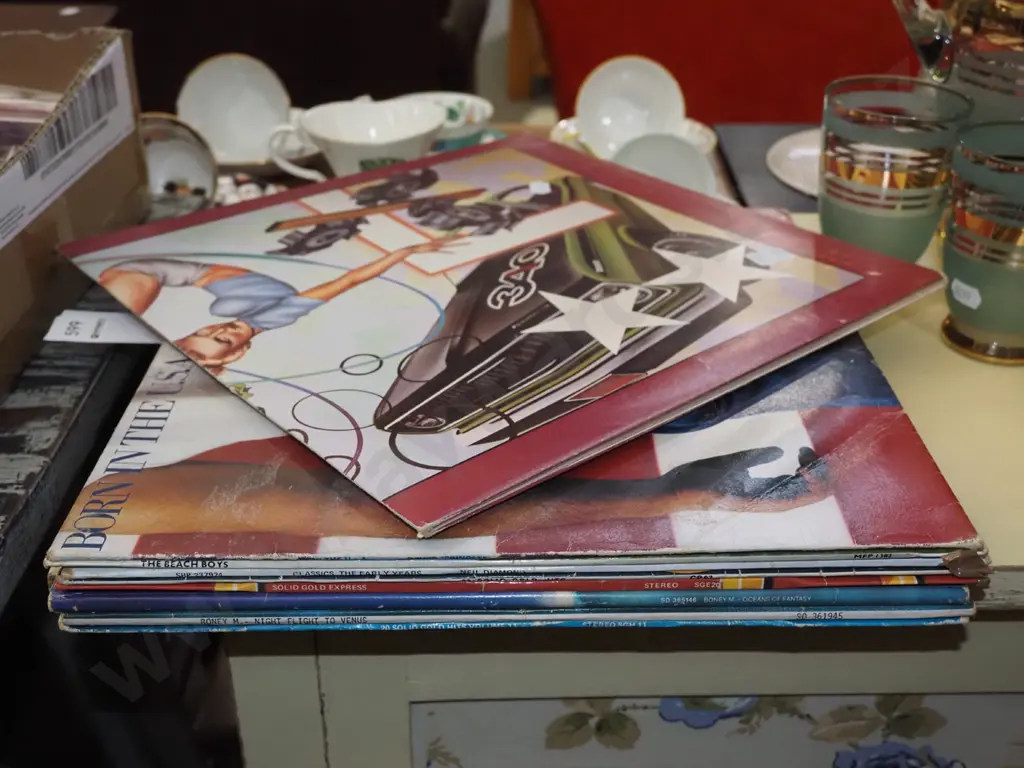 LPs; Bruce Springsteen, Boney M, The Cars, etc. Image 1++
