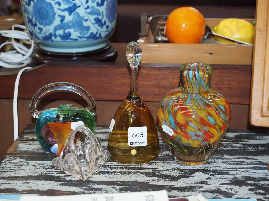 glass bell, vase, paperweight etc Image 1++