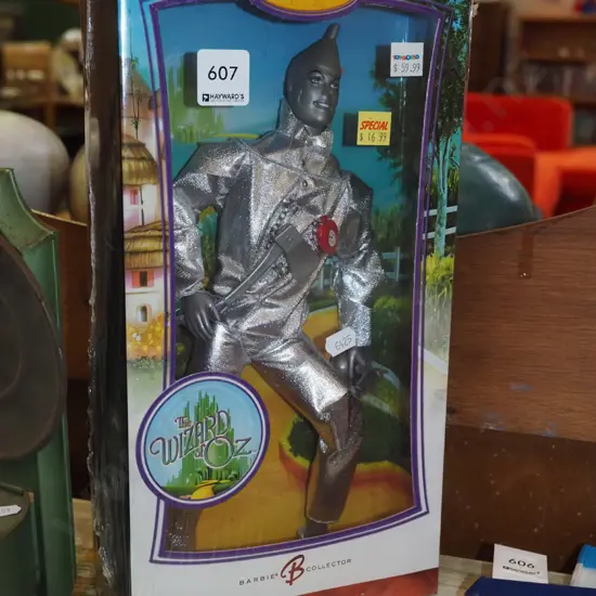 boxed as new Wizard of Oz Tin Man Barbie 