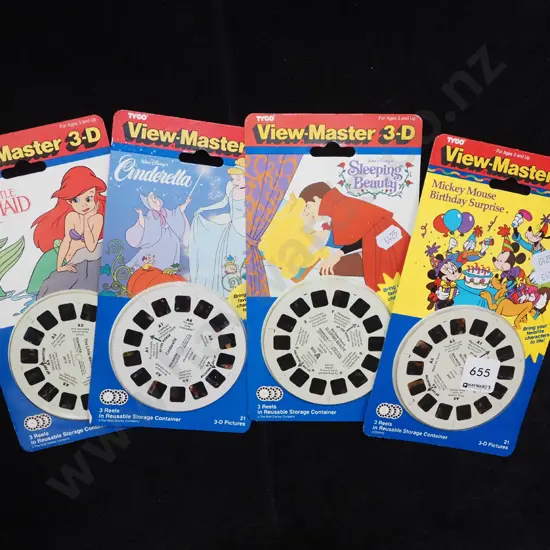 4x sets of Disney viewmaster cartridges
