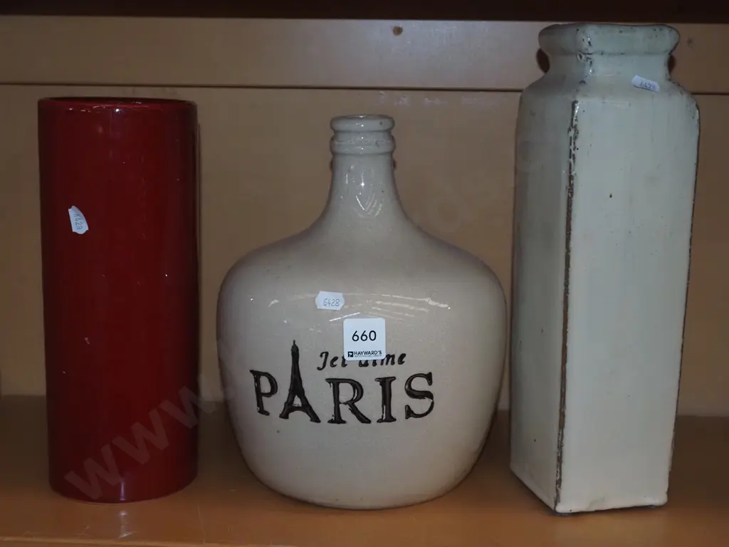bottle and 2 vases H300 Image 1++