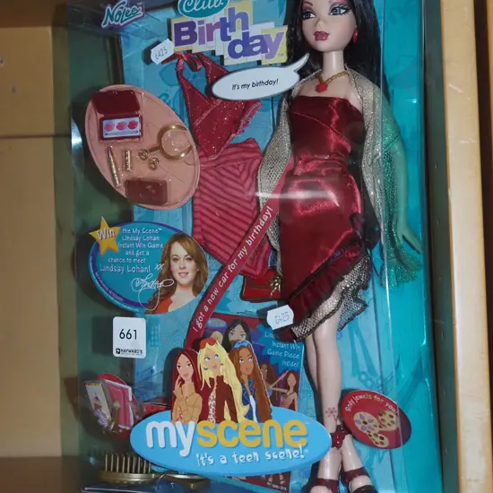 boxed as new My Scene Nolle Birthday Club doll