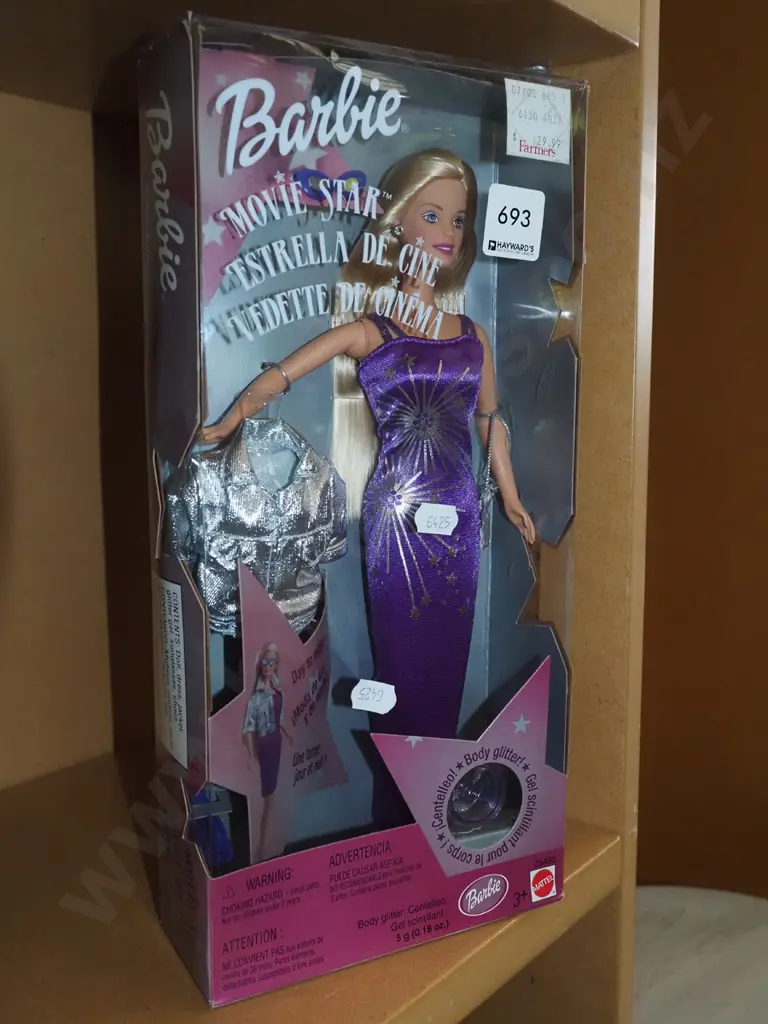 boxed Barbie Movie Star - damage to box Image 1++