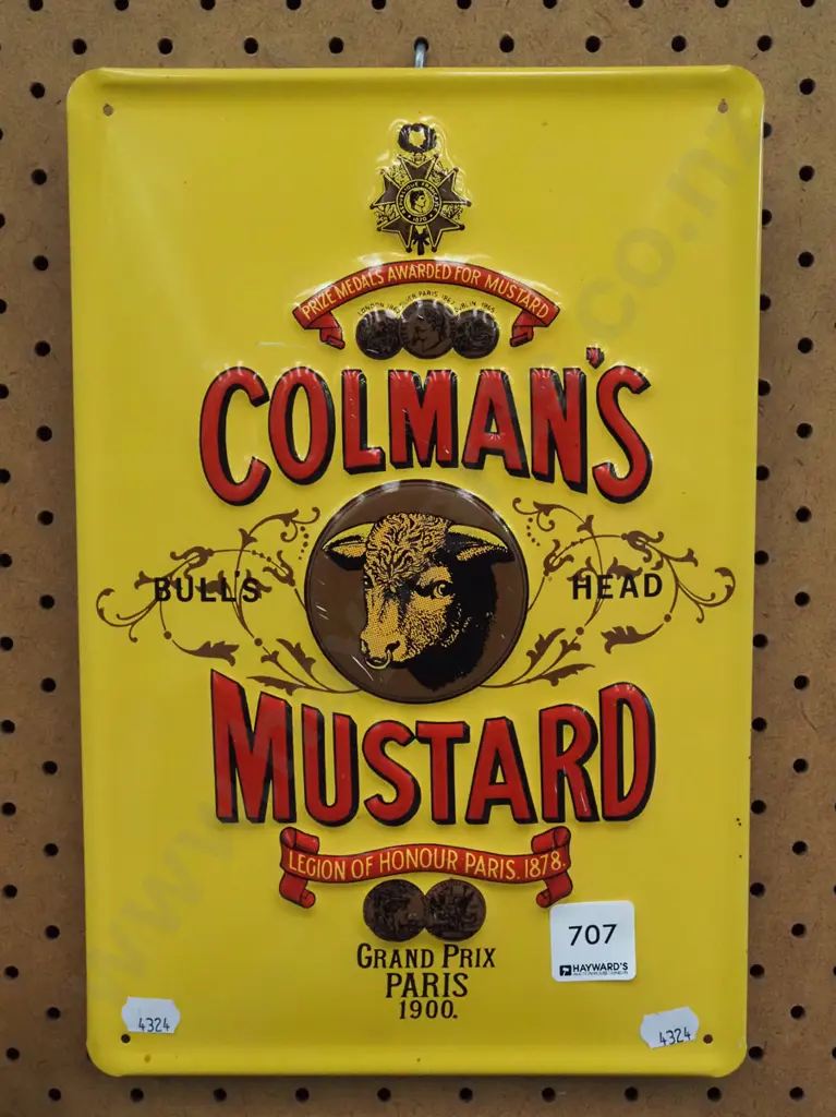 pressed Colemans Mustard sign Image 1++