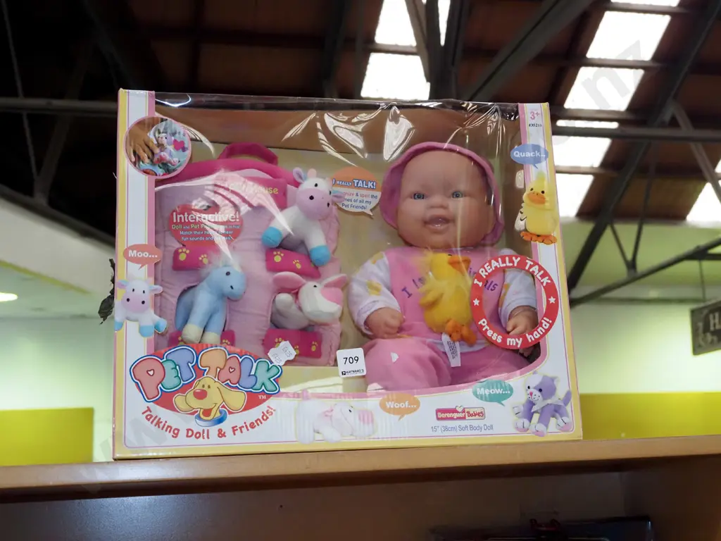 boxed as new  Pet Talking doll and friends Image 1++