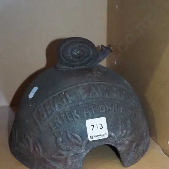 cast iron snail bait dome