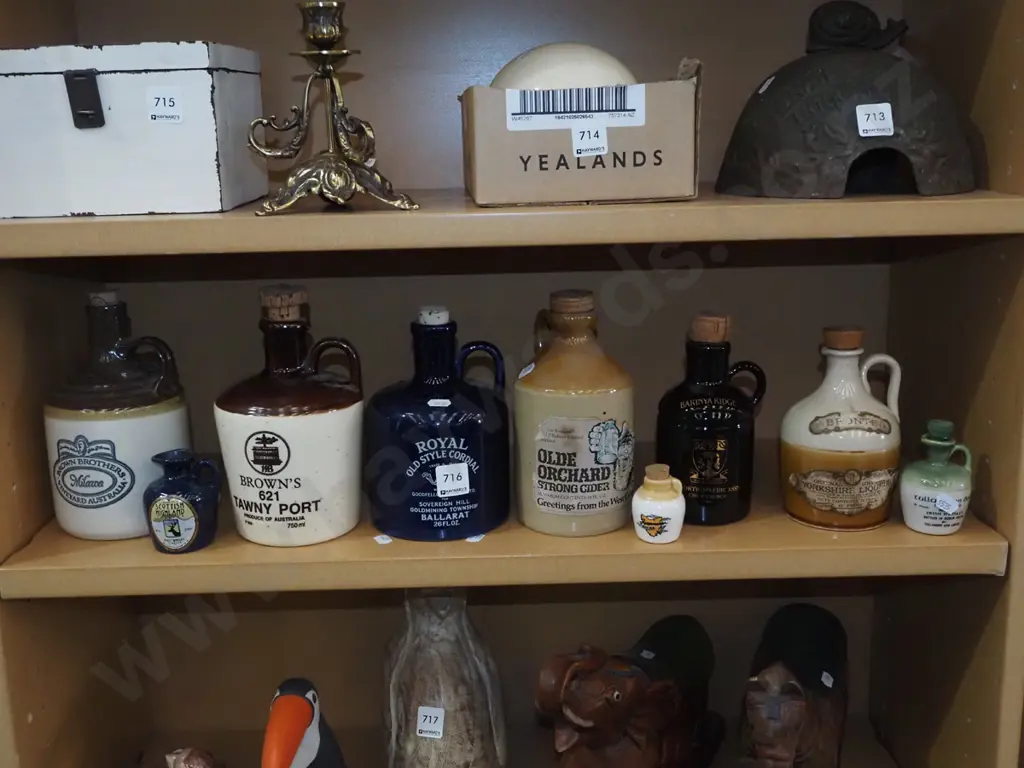 stoneware whisky bottles Image 1++