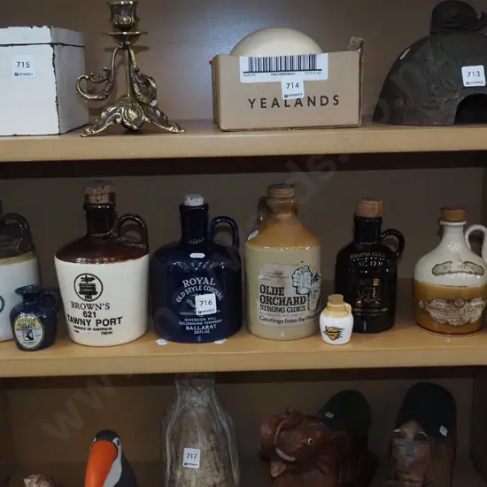 stoneware whisky bottles
