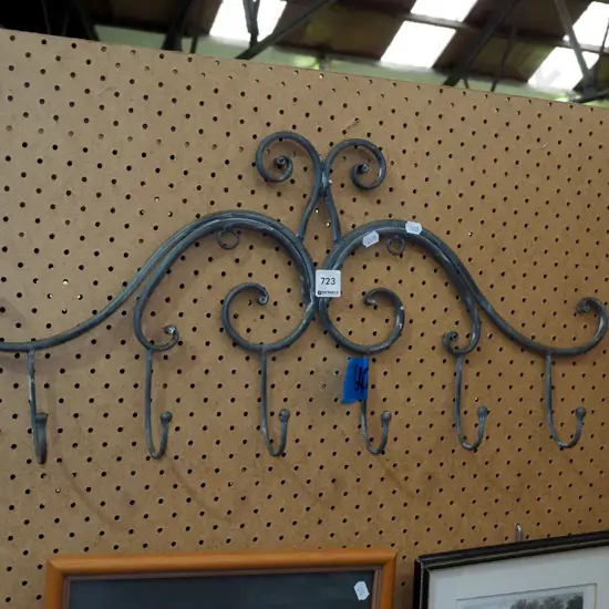 wrought metal coat hooks