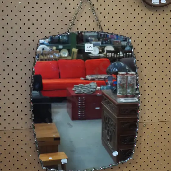 wall mirror - slight silvering