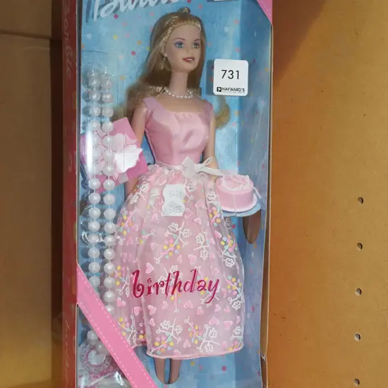 boxed   Birthday Barbie - damage to box