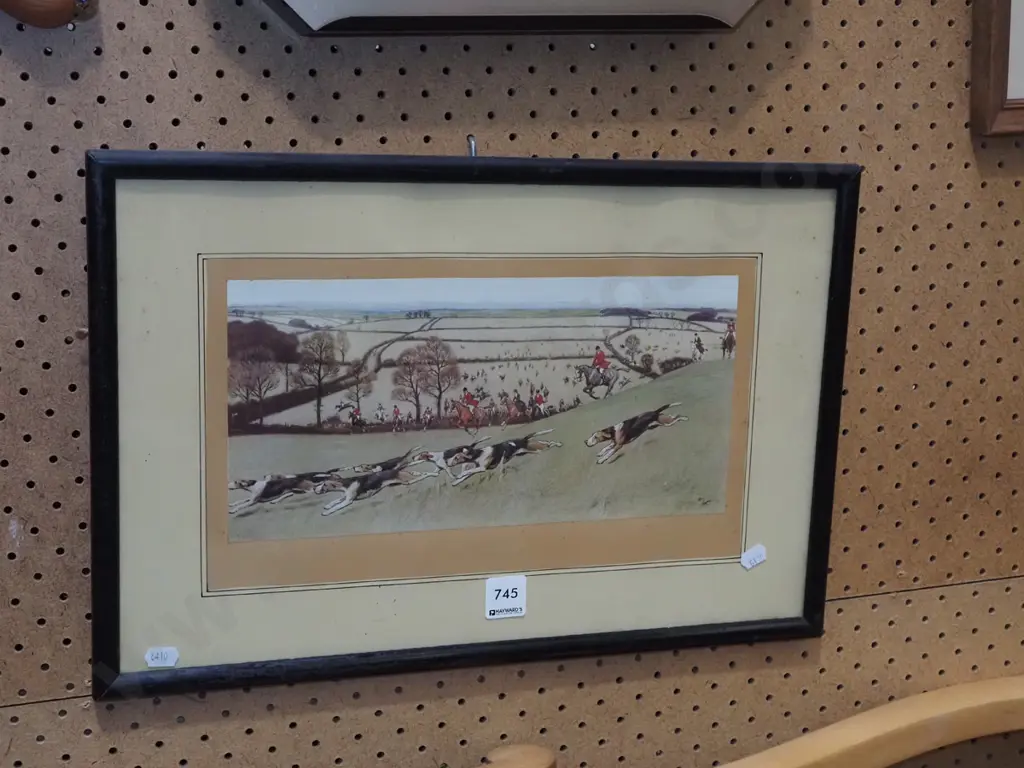 framed print - hunting scene Image 1++
