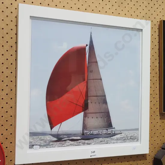 framed photo print - boat