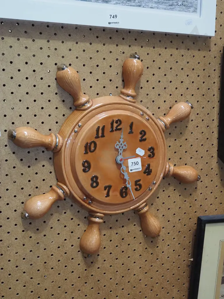 ships wheel clock Image 1++