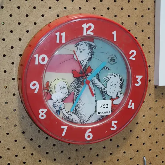 cat in the hat clock