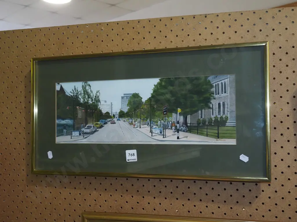 framed  - Christchurch street scene Image 1++